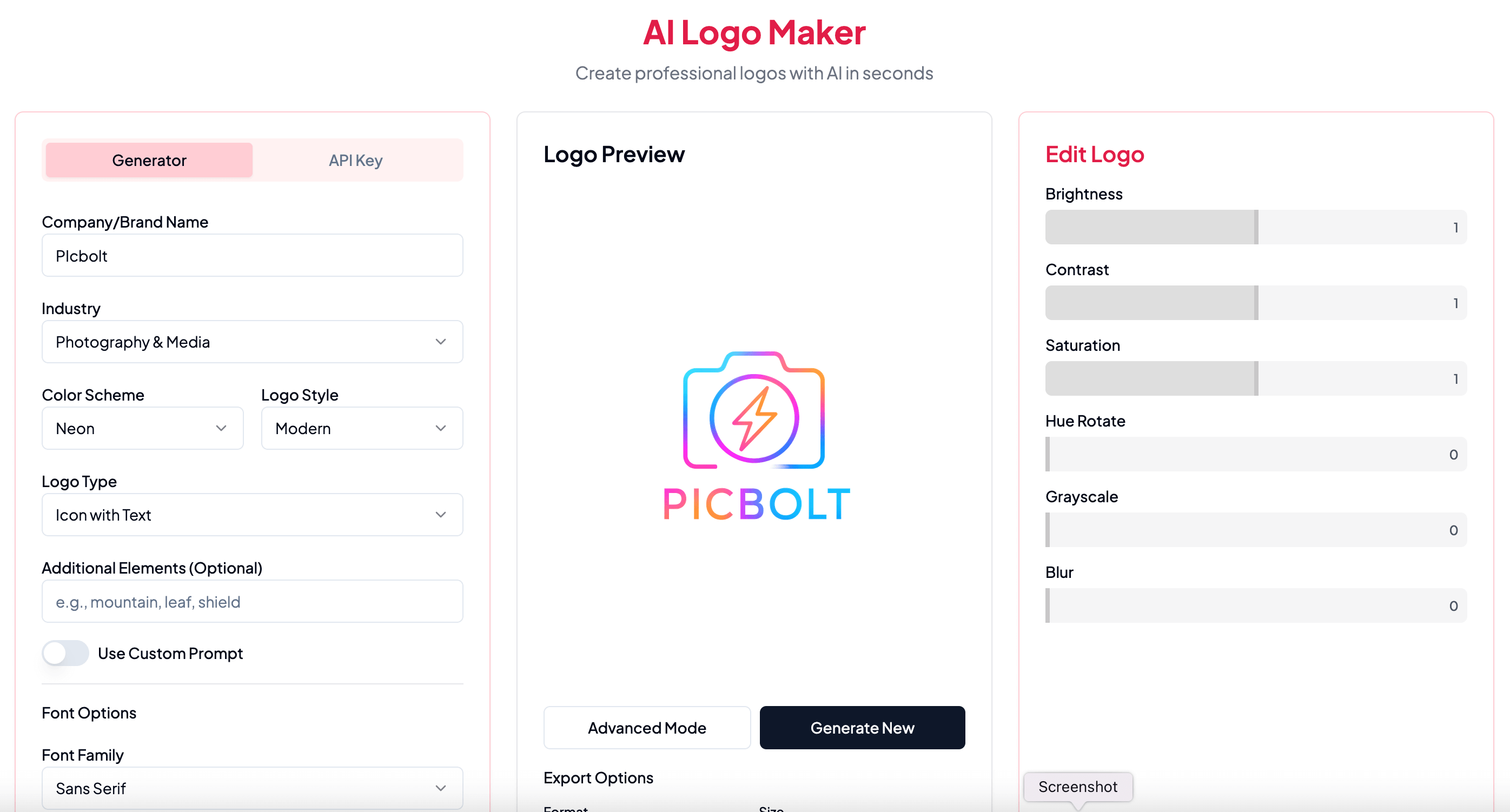 Picbolt mockup demonstration